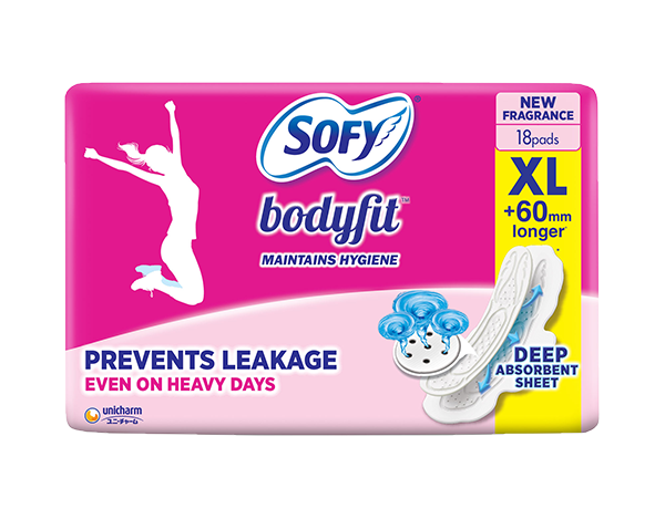 Sofy Bodyfit Extra Long - Pack of 18 Pads