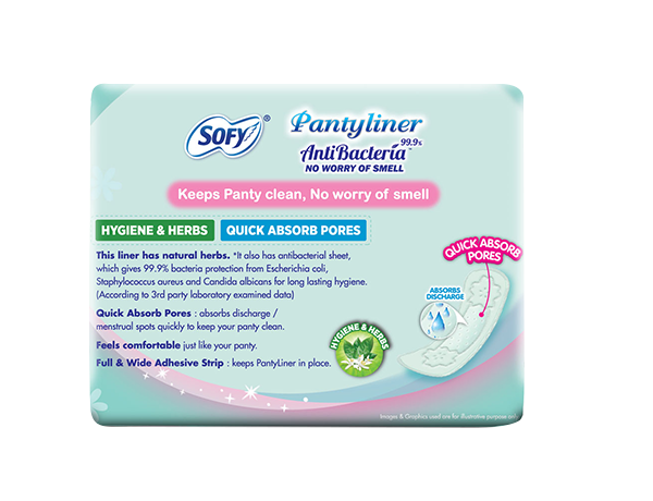 Sofy Antibacteria Pantyliner Clean & Confident Feeling, No Worry About Small