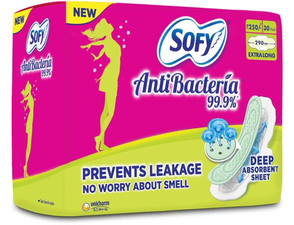 Sofy Antibacteria Extra Long Prevents Leakage with DEEP ABSORBENT Napkin