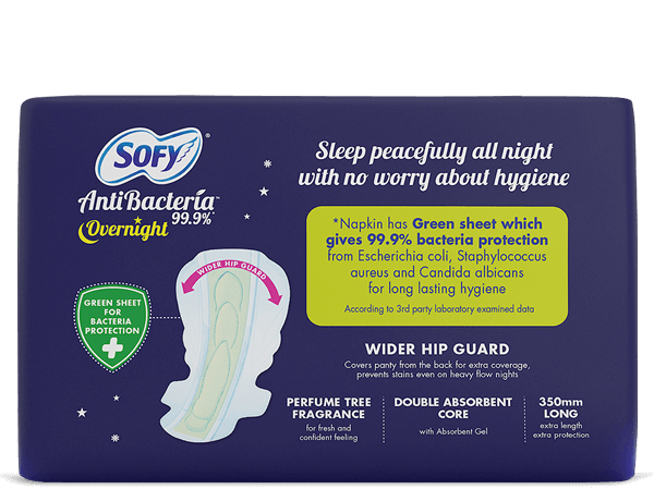 Sofy Antibacteria overnight napkin XXL 10pads