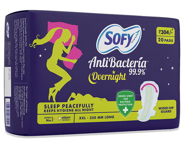 Sofy Antibacteria overnight Wider Hip Guard Napkin Sleep Peacefully