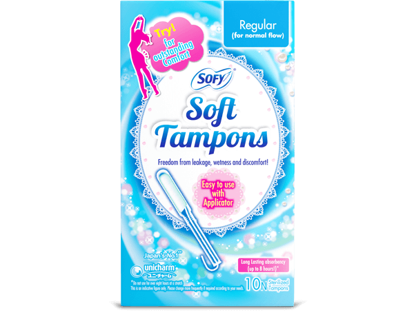 Sofy Tampons for Regular Menstrual Flow 10Pieces