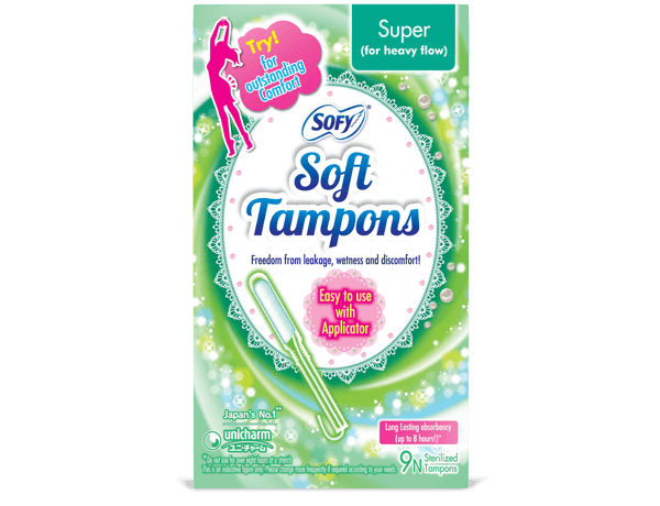 Sofy Tampons Super For Heavy Flow 9Pieces