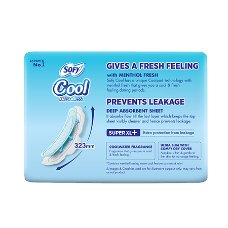 Sofy Cool Super XL+ Pads Prevents Leakage