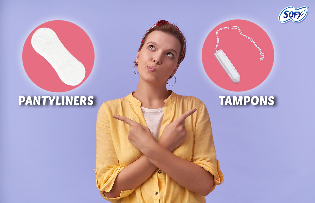 Tampons vs pantyliners: the difference