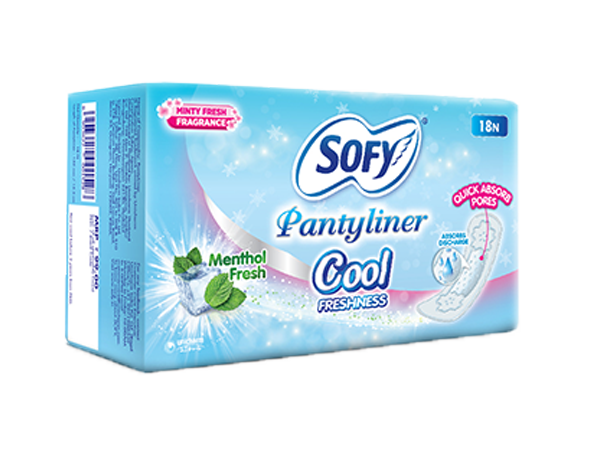 Sofy Panty Liner with menthol fresh